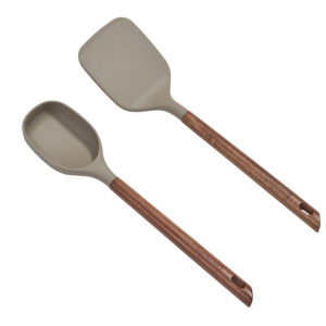 Acacia Fusion Solid Turner & Solid Spoon Set