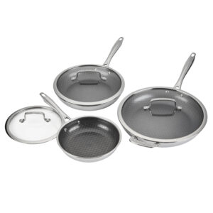 FusionElite+? Nonstick Tri-Ply Stainless Steel 6-Pc Skillet Set