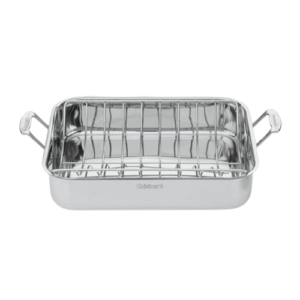Chef's Classic? Stainless 16" Roasting Pan with Rack