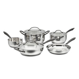 Radiant Pro Stainless with Brushed Titanium Finish 8-Pc Set