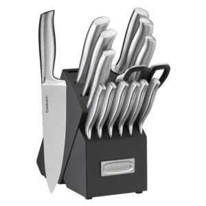 15 piece German Stainless Steel Hollow Handle Knife Block Set