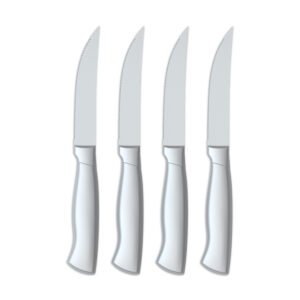 4pc Stainless Steel Hollow Handle Steak Knife Set