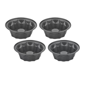 4-pc 4.5" Mini Fluted Cake Pan Set