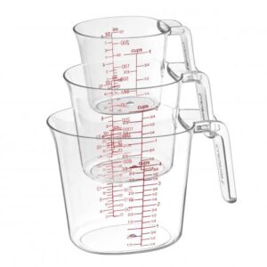 3 Piece Nesting Liquid Measuring Cup Set