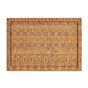17" Reversible End Grain Bamboo Cutting Board
