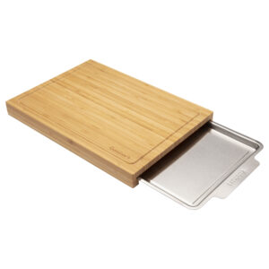 Bamboo Cutting Board with Slide Out Tray